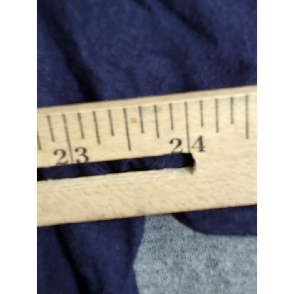 French Laundry Tunic Top Plus Size XXX 3X Blue Soft Silver Bead‎ PeekABoo Sleeve - Picture 6 of 7